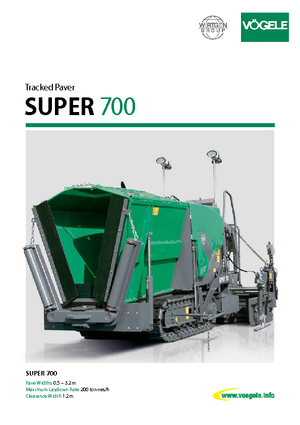Pásové finišery Vögele Super 700