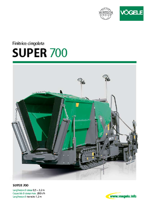 Pásové finišery Vögele Super 700