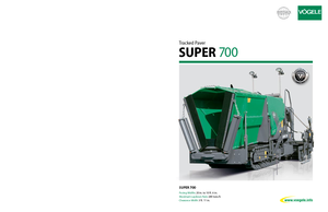 Pásové finišery Vögele Super 700