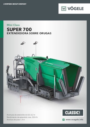 Pásové finišery Vögele Super 700