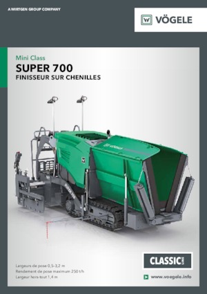 Pásové finišery Vögele Super 700
