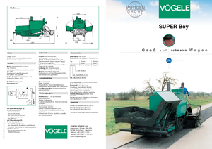Pásové finišery Vögele Super-Boy