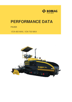 Pásové finišery Bomag VDA 700 MAX