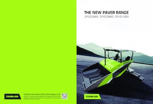 Pásové finišery Zoomlion ZPS3980