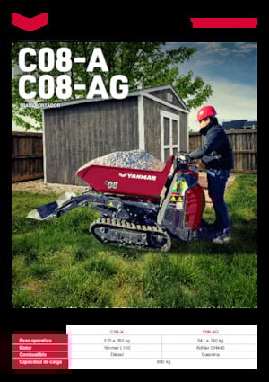 Pásové dumpery Yanmar C08-A HI TIP 