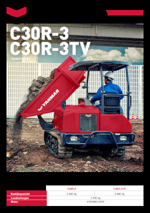 Pásové dumpery Yanmar C30R-3 