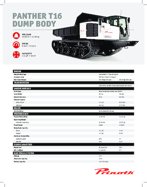 Pásové dumpery Prinoth Panther T16
