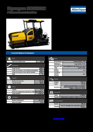 Pásové finišery Dynapac SD 2500 C