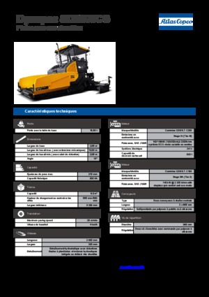 Pásové finišery Dynapac SD 2500 CS