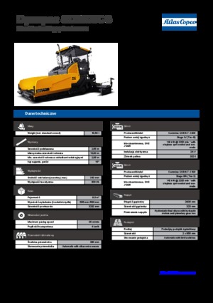 Pásové finišery Dynapac SD 2500 CS