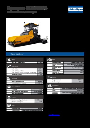 Pásové finišery Dynapac SD 2550 CS