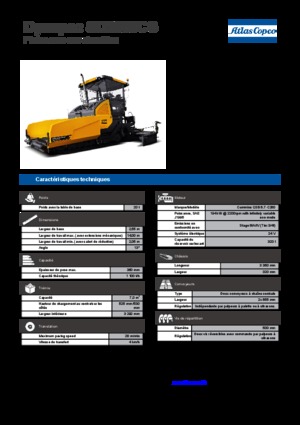 Pásové finišery Dynapac SD 2550 CS