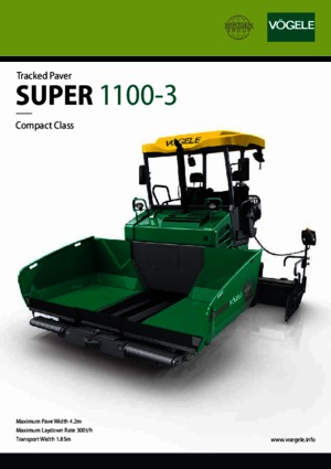 Pásové finišery Vögele Super 1100-3