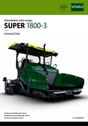 Pásové finišery Vögele Super 1800-3