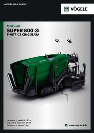 Pásové finišery Vögele Super 800-3i