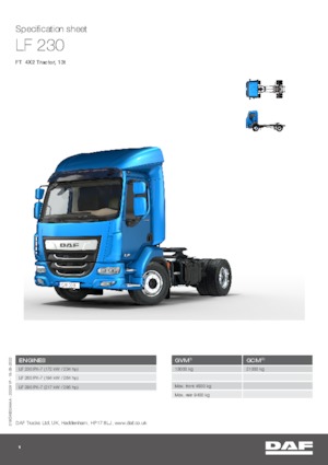 Tahače DAF LF 230 FT 13t