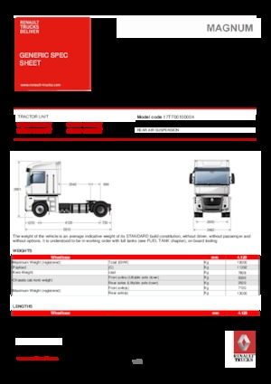 Tahače Renault MAGNUM 440.19 4X2 T