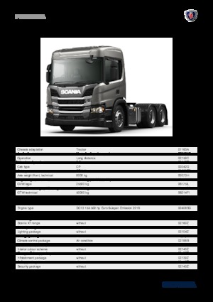 Tahače Scania P 500 A6x2NA