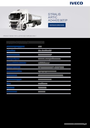 Tahače Iveco STRALIS ARTIC AD440S36T/P