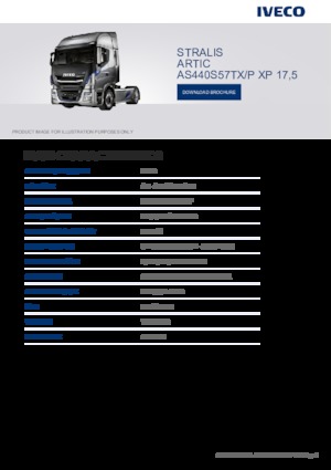 Tahače Iveco STRALIS ARTIC AS440S57TX/P XP 17,5