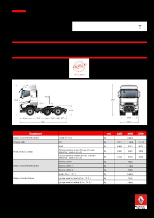 Tahače Renault T 520.26 HIGHCAB 6X2 T LOW E6 (LHD)