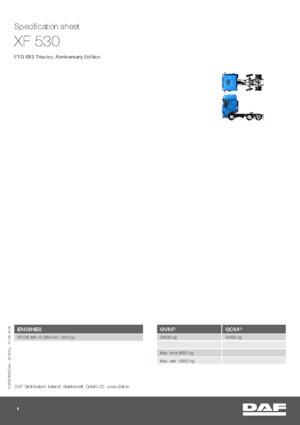 Tahače DAF XF 530 FTG , Anniversary Edition SSC