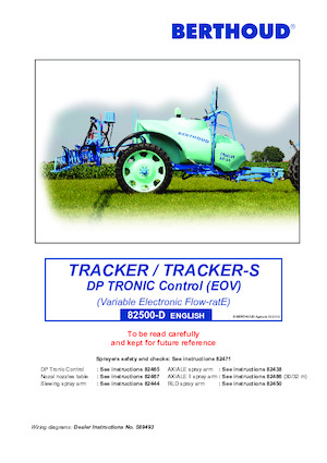 Tažené postřikovače Berthoud TRACKER 3200 