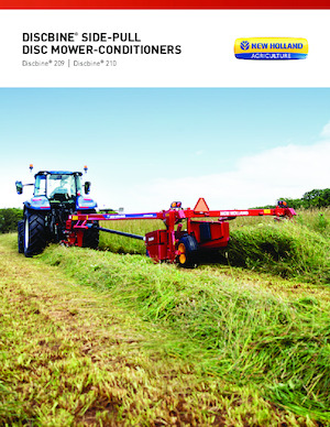 Tažené diskové žací lišty s kondicionérem New Holland Discbine 210