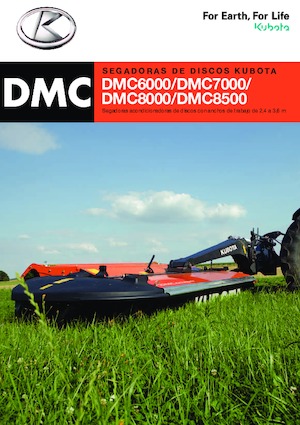 Tažené diskové žací lišty s kondicionérem Kubota DMC8532R