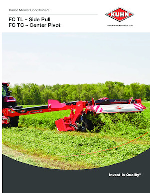 Tažené diskové žací lišty s kondicionérem Kuhn FC 3161 TLS