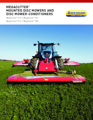 Tažené diskové žací lišty s kondicionérem New Holland MegaCutter 533