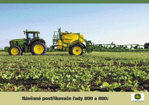 Tažené postřikovače John Deere 840 i