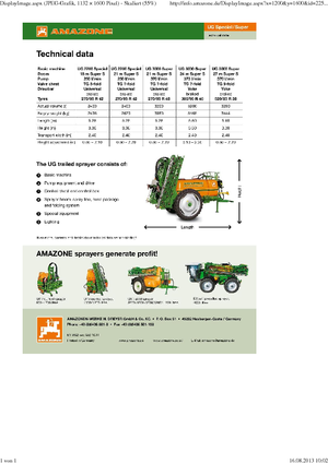 Tažené postřikovače Amazone UG 2200 Super (15)