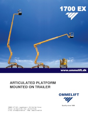 Autoplošiny s kloubovým výložníkem OMMELIFT 1700 EX