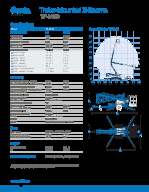 Autoplošiny s kloubovým výložníkem Genie TMZ 34/20 DC
