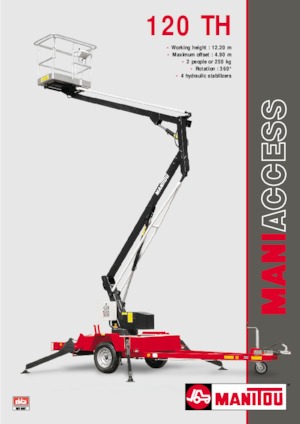 Autoplošiny s kloubovým výložníkem Manitou 120 TH
