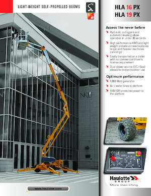 Kolové kloubové pracovní plošiny Haulotte HLA19 PX