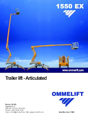 Autoplošiny s kloubovým výložníkem OMMELIFT 1550 EX