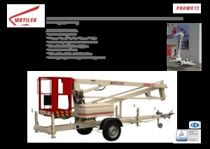 Přívěsné kloubové pracovní plošiny Matilsa Parma 12