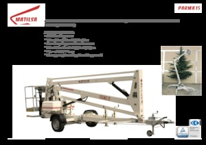 Přívěsné kloubové pracovní plošiny Matilsa Parma 15