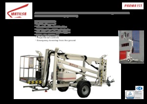 Přívěsné kloubové pracovní plošiny Matilsa Parma 15 T