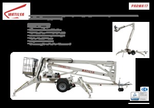 Přívěsné kloubové pracovní plošiny Matilsa Parma 17