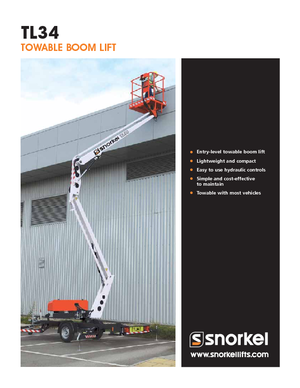 Autoplošiny s kloubovým výložníkem Snorkel TL34