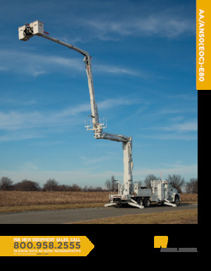 Přívěsné kloubové pracovní plošiny Altec AN50-E80