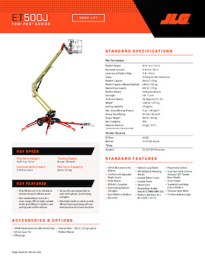 Přívěsné kloubové pracovní plošiny JLG ET500J