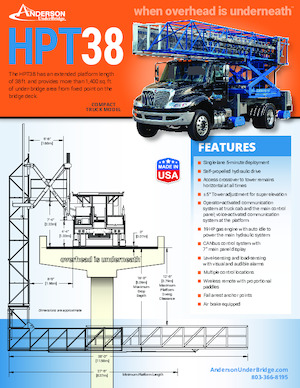 Přívěsné kloubové pracovní plošiny Anderson Hydra Platforms HPT 38