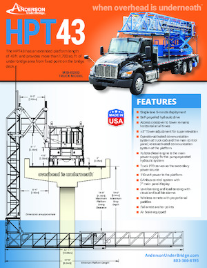 Přívěsné kloubové pracovní plošiny Anderson Hydra Platforms HPT 43
