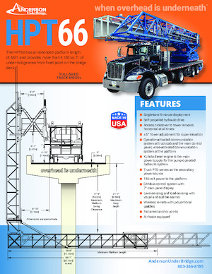 Přívěsné kloubové pracovní plošiny Anderson Hydra Platforms HPT 66