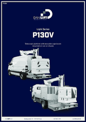 Autoplošiny s kloubovým výložníkem Danilift P130V