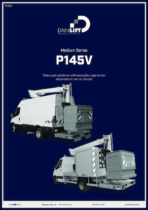 Autoplošiny s kloubovým výložníkem Danilift P145V